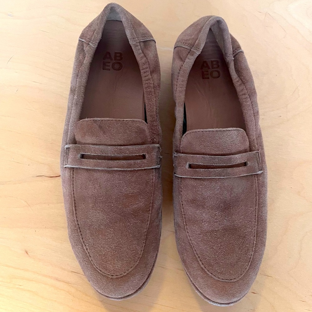 ABEO Suede Loafers Camel Women’s 7.5